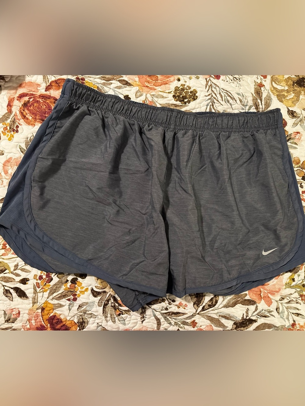 Nike Women’s Athletic Shorts in Dark Blue and Heathered Blue